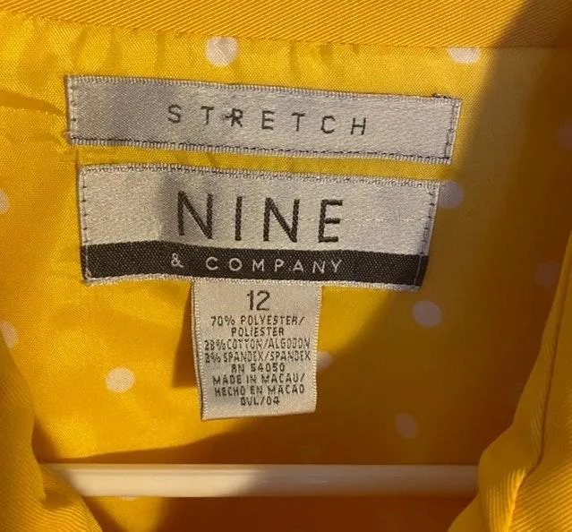 Nine West Yellow Rain Jacket - Image 7