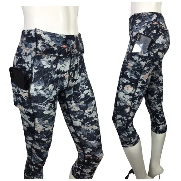 Lululemon Floral Printed Cropped Leggings Size 4 - Image 2