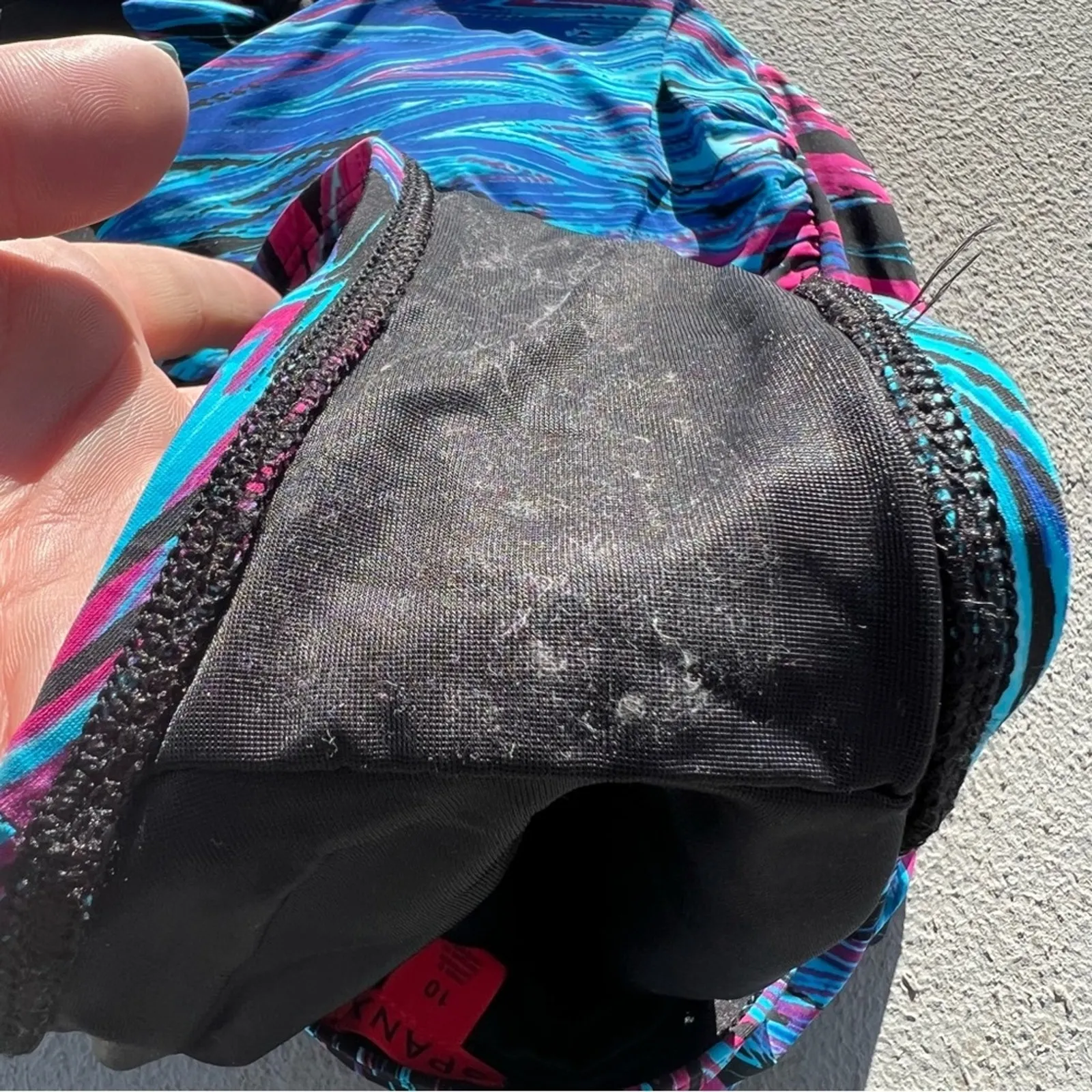 Spanx Wavelength blue one piece halter swimsuit shaping slimming Size 10 - Image 6