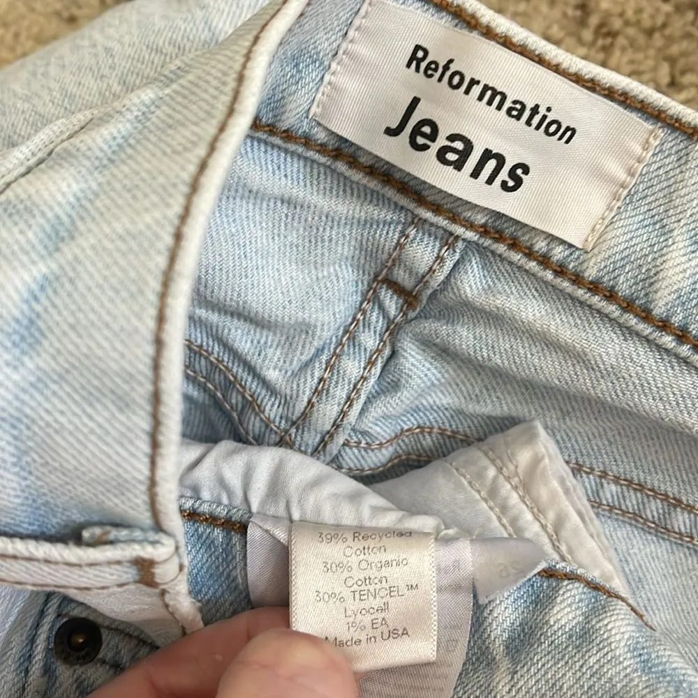 Reformation liza high straight jeans‎ wash aruba 26 - Image 5