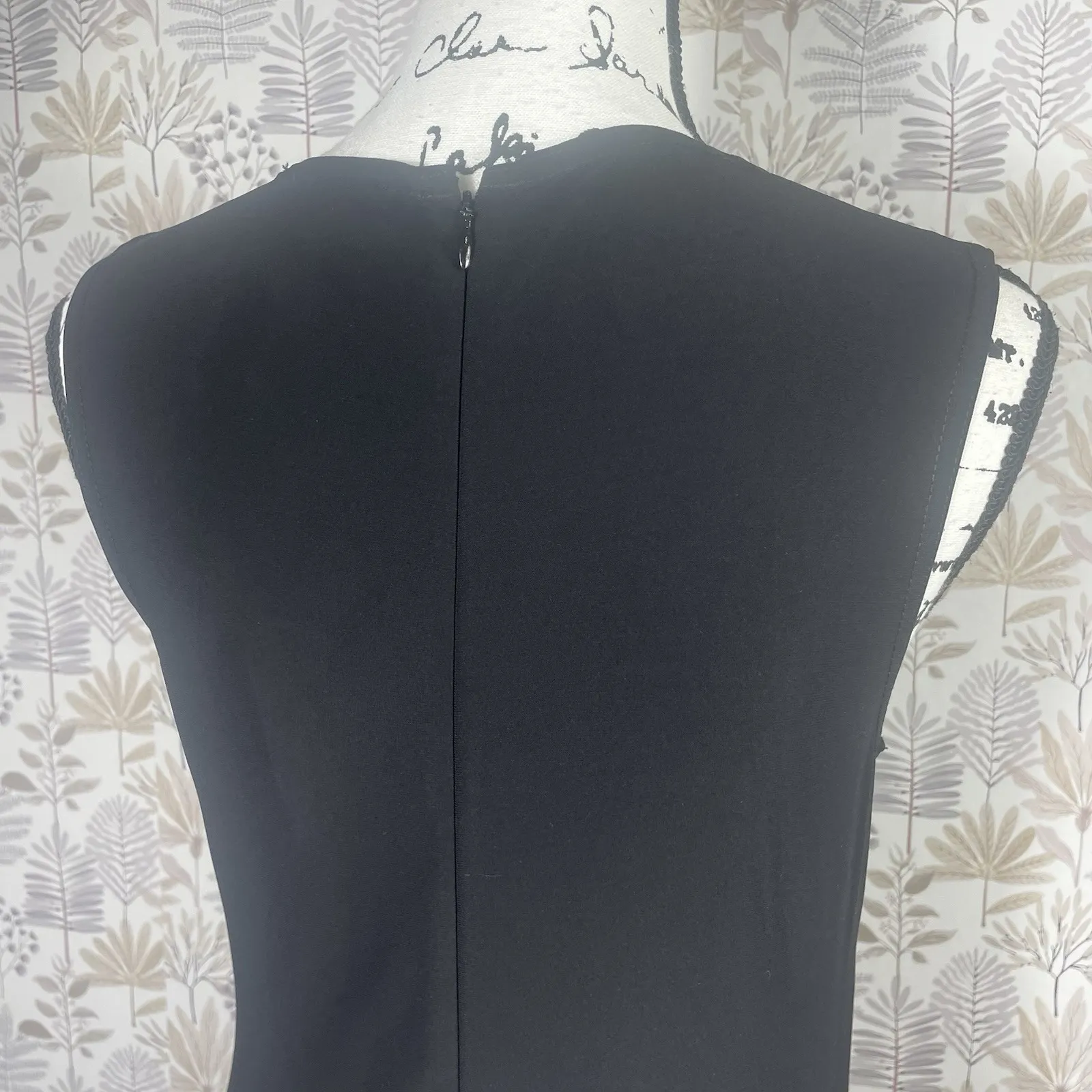 NWT Joseph‎ Ribkoff Handkerchief Hem Polka Dot Sleeveless Midi Dress Size 8 - Image 7