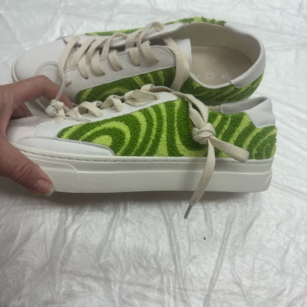 Soludos Women Sneakers Shoes Psychedelic Spiral Green Ibiza Platform SZ … - Image 10