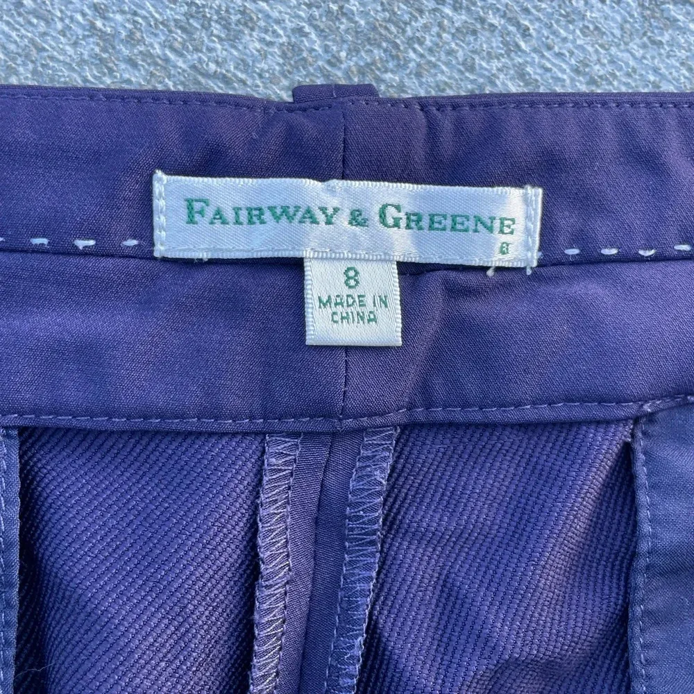 FAIRWAY & GREENE WOMEN'S SZ 8 GOLF SHORTS Purple Plum Bermuda Athletic Tennis - Image 2