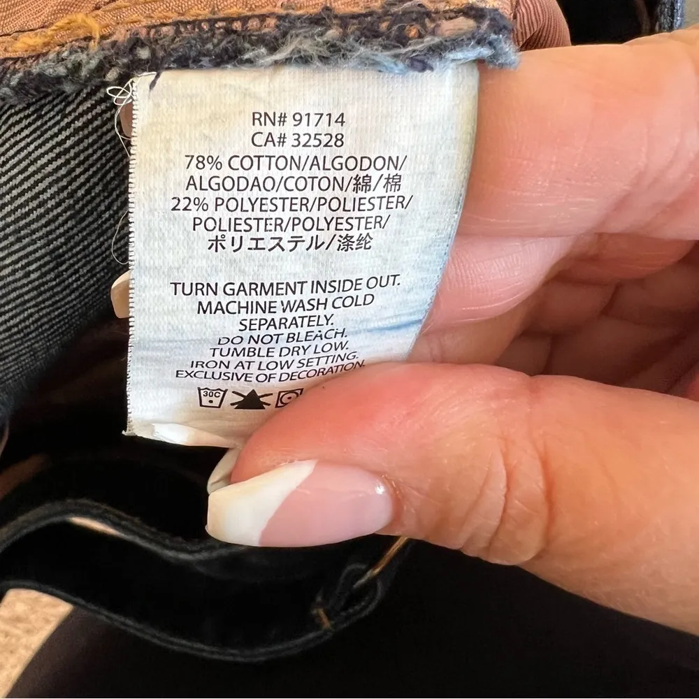 AX Armani Exchange Denim‎ Pencil Skirt Blue Size 8 - Image 7