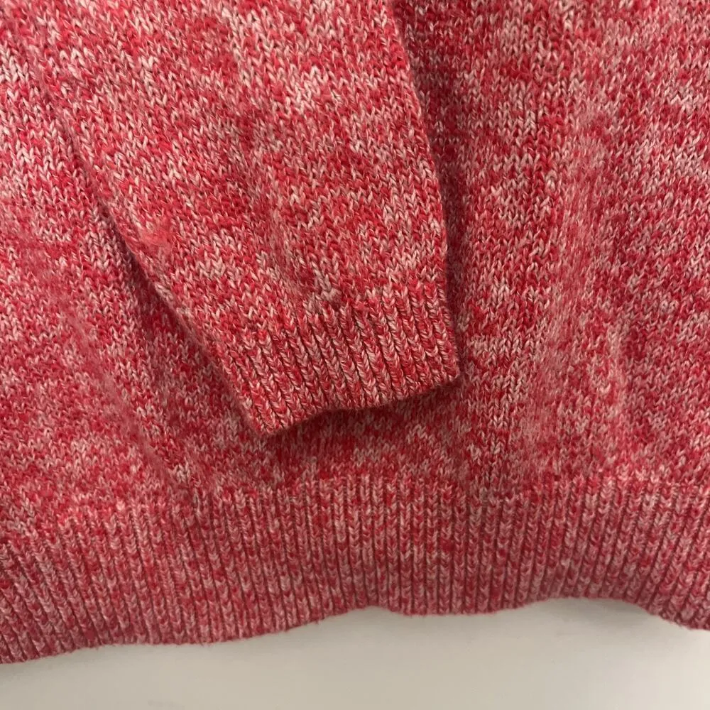 Abercrombie & Fitch Red Lightweight Wide Neck Sweater Cotton Blend Size Small - Image 5