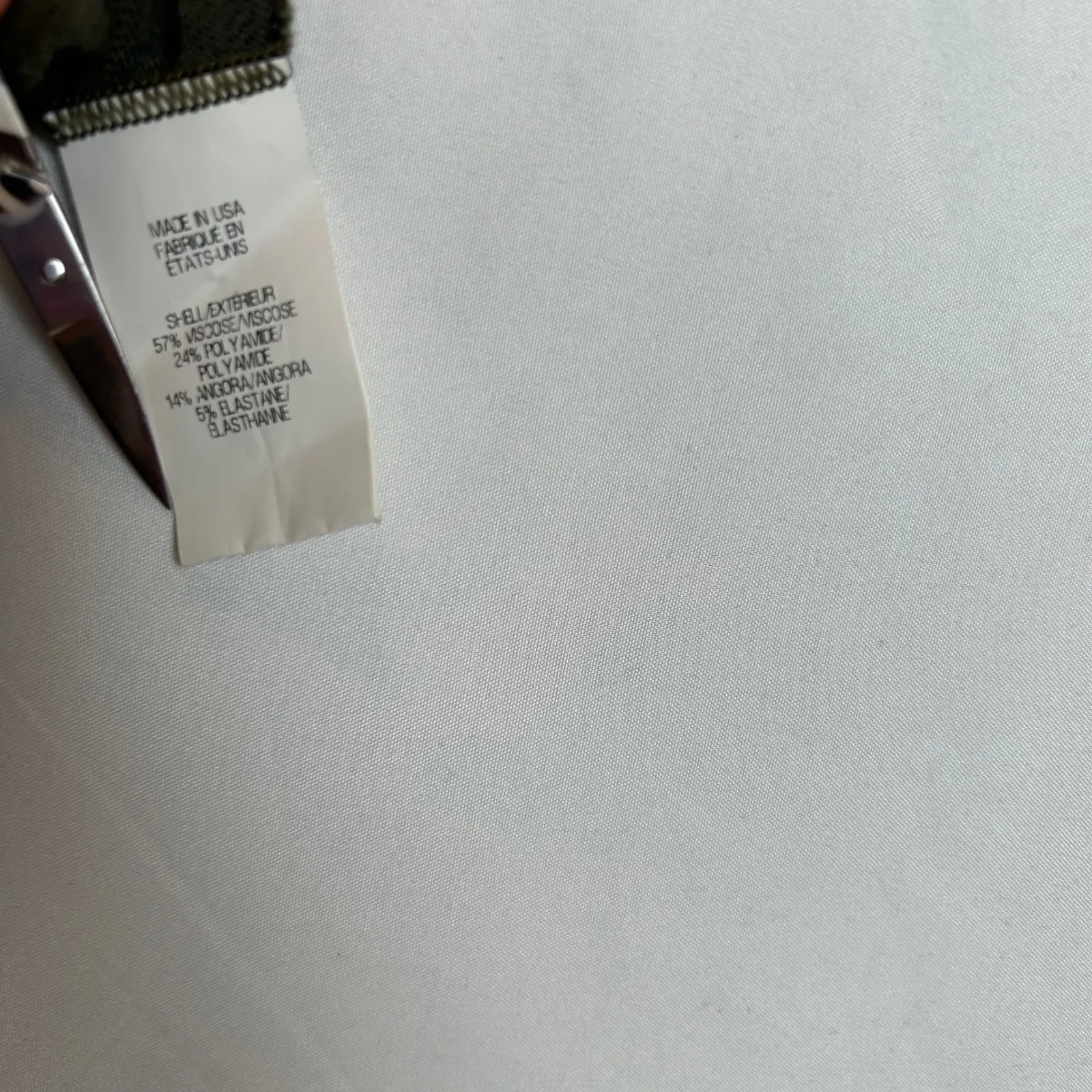 Helmut Lang Green Brown Asymmetrical Lightweight Poncho Top Size P - Image 4