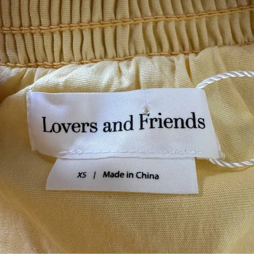 Lovers & Friends Revolve Olympia Strapless Romper Butter Yellow XS NWT - Image 4