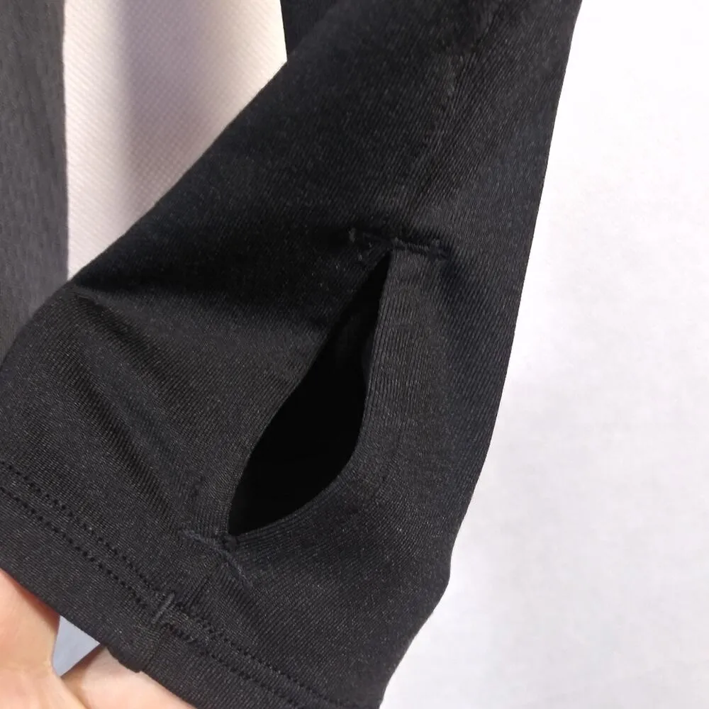 Second Skin Black Gray Compression Running Athletic Pull Over Top Size M Size M - Image 5