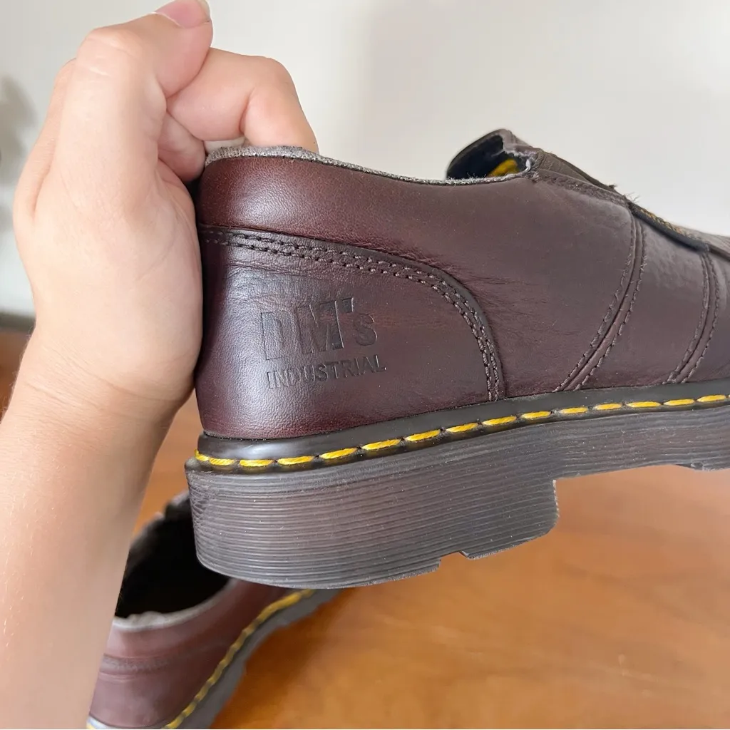 Dr Martens • Resistor ST slip on loafer chunky platform industrial brown leather - Image 7