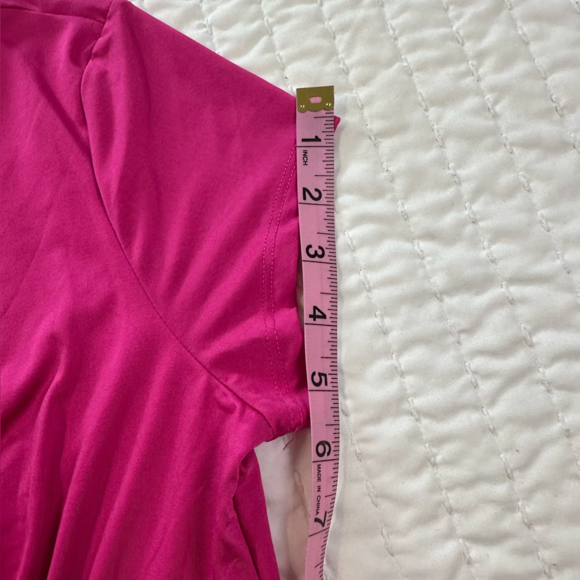 Almost Famous Barbiecore Fuchsia V-Neck Blouse - Image 9