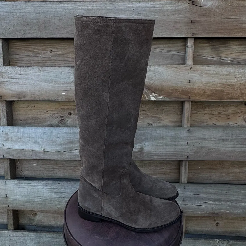 Garnet Hill Brown Over the Knee Boots - Image 3