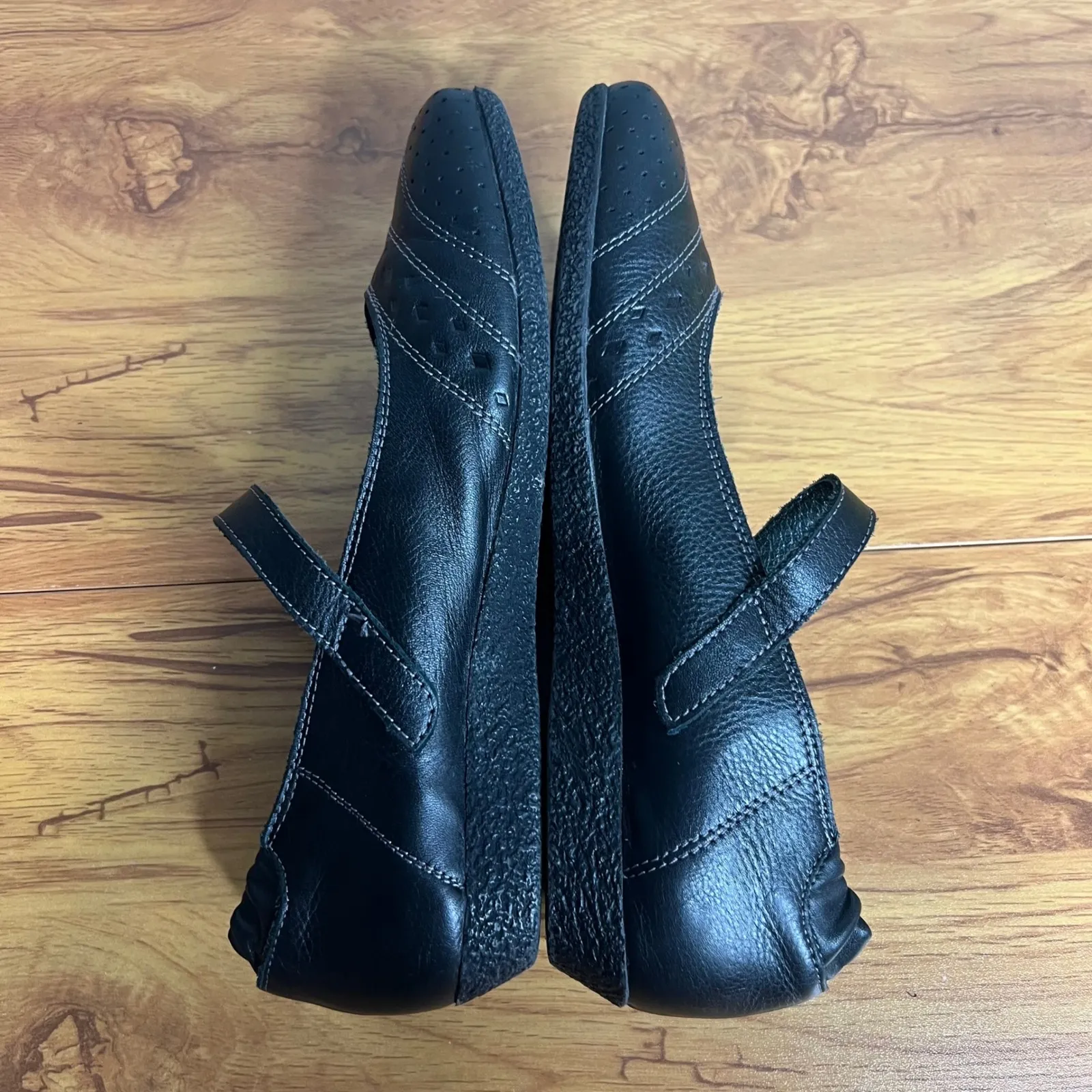 Taos Step It Up Mary Jane Flats Size 6.5 US 37 EU Leather Black Comfort - Image 10