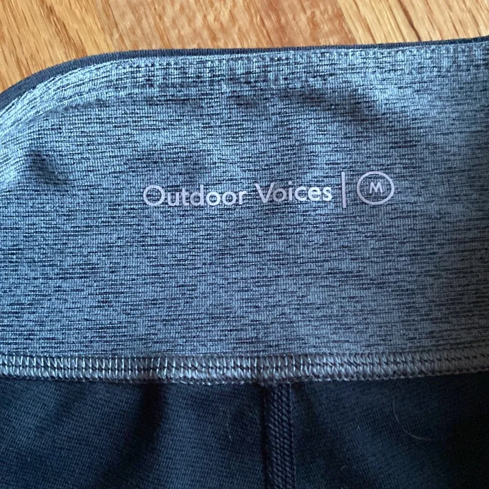Outdoor Voices Springs 7/8 Leggings Color block Blue Gray Navy Graphite Gradient - Image 4