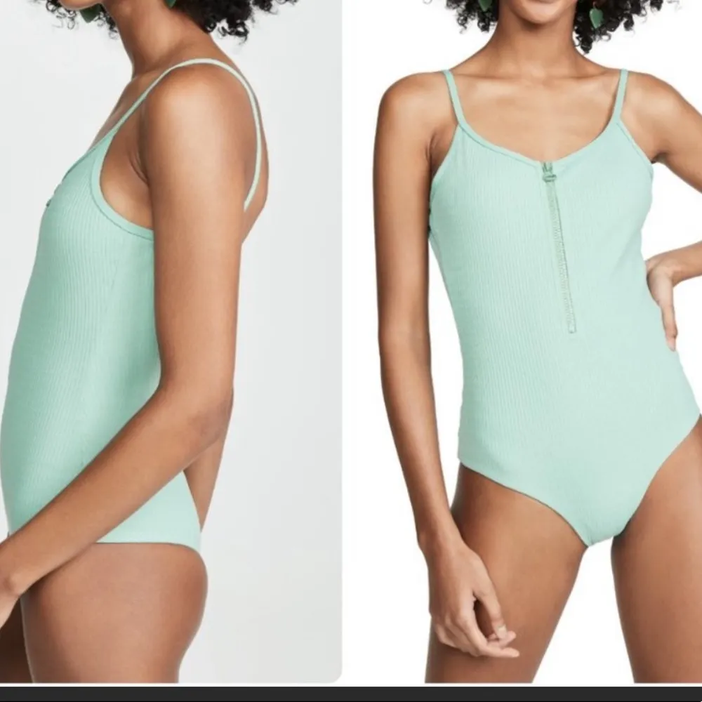 Tavik Zip Up One Piece Swimsuit Size XS Blue - Image 3