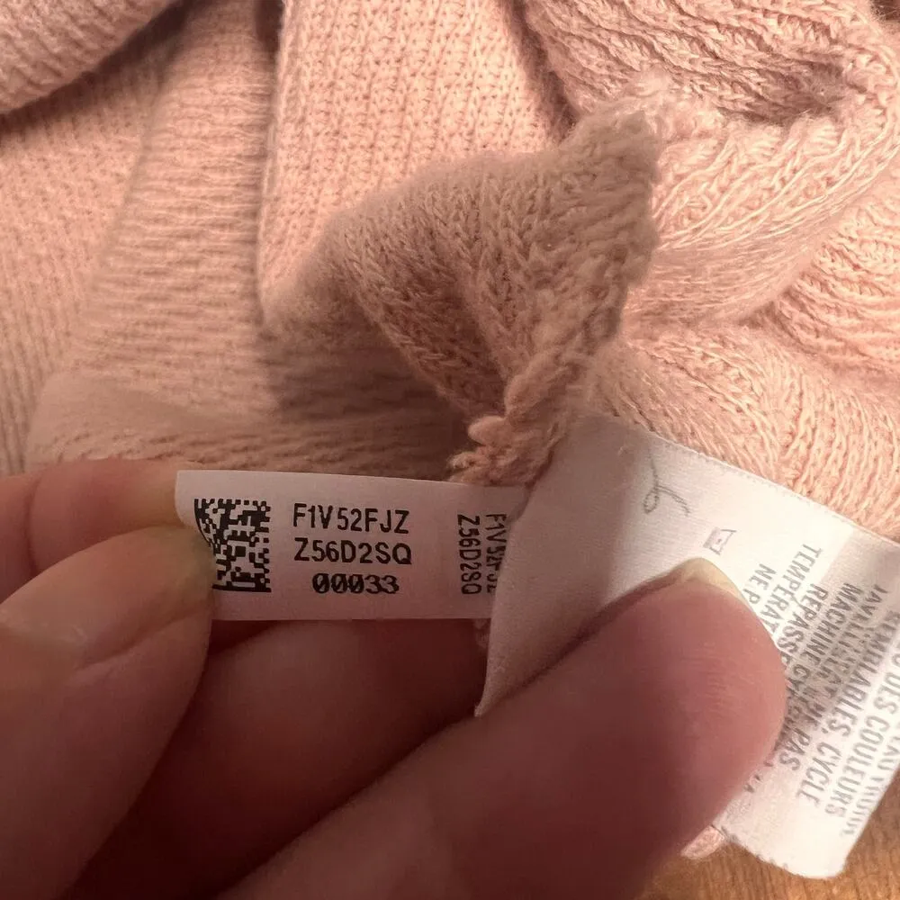 Aerie light peach crewneck sweater sz large - Image 2