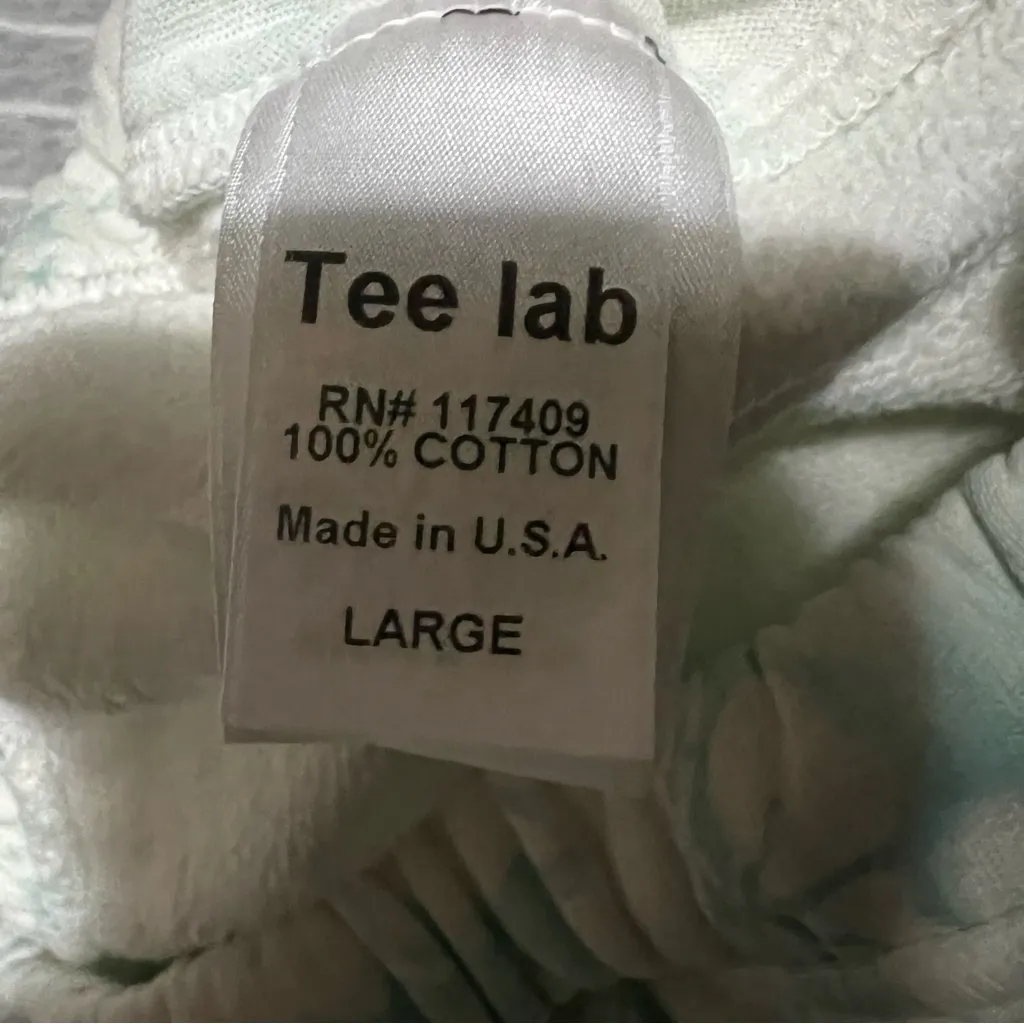 Frank & Eileen Tee Lab Limited Edition Core Crop Floral Ice Blue Sweatpants - Image 12