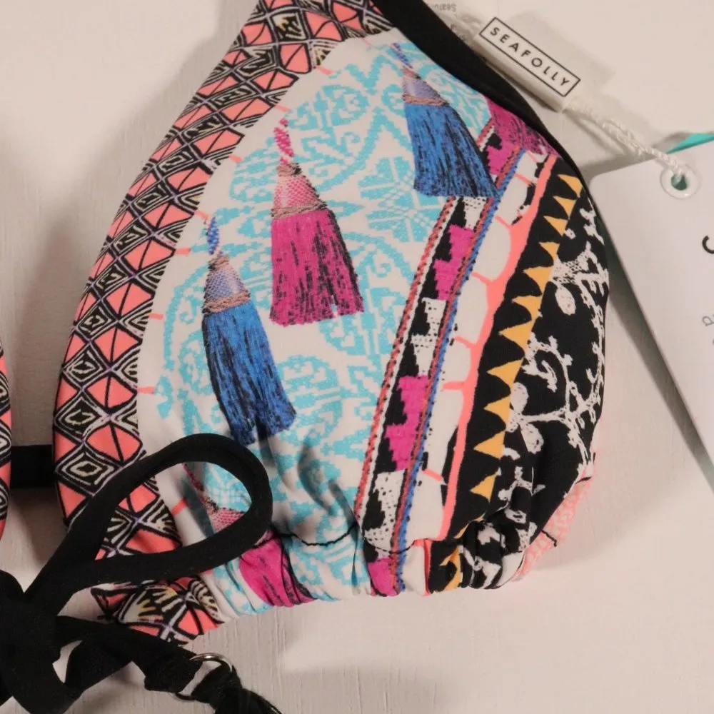 NWT Seafolly Sahara Nights Slide Tri Bikini - Image 4