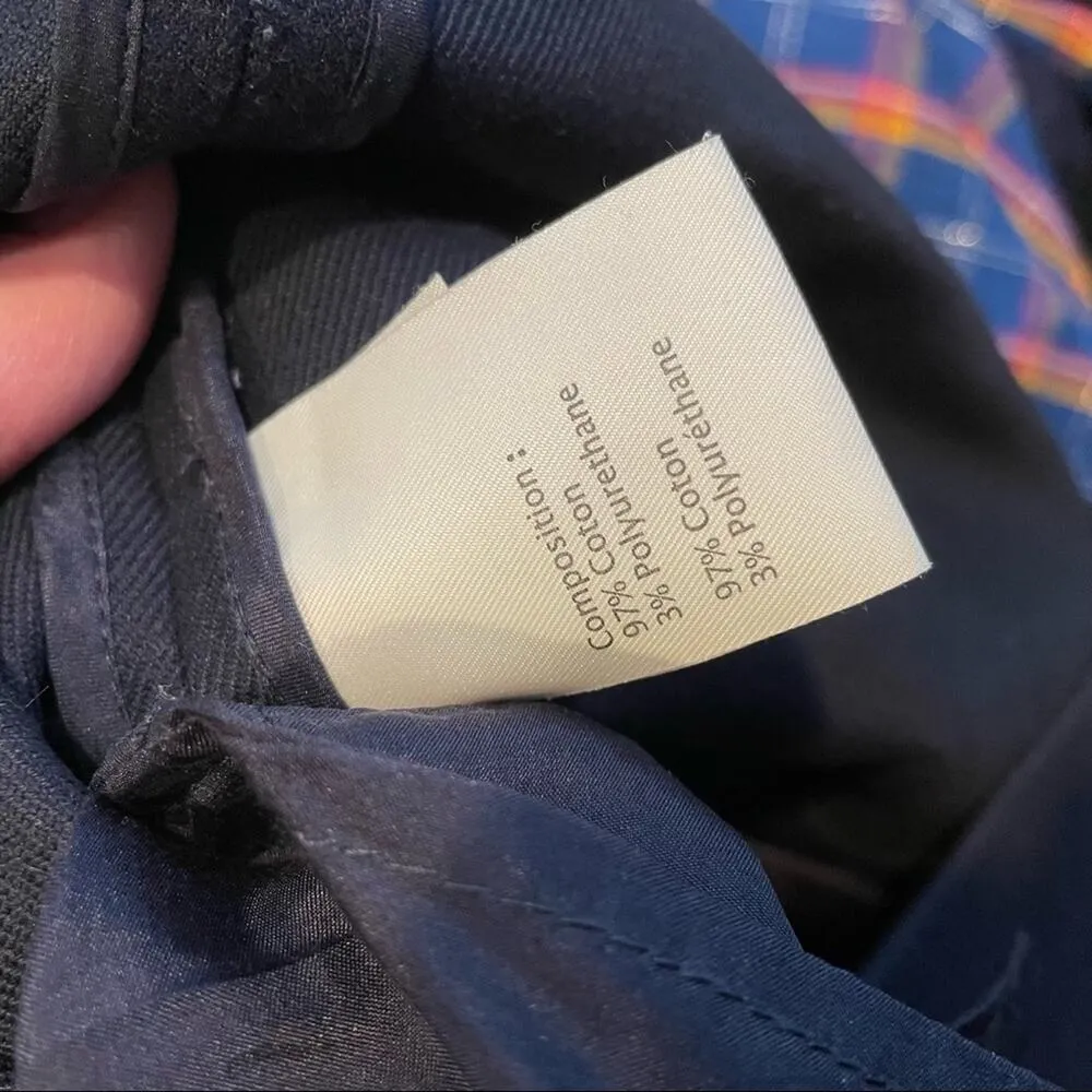 Phillip Lim Navy Blue Mini Pencil Skirt Womens 6 Preppy Dark Academia Office - Image 4