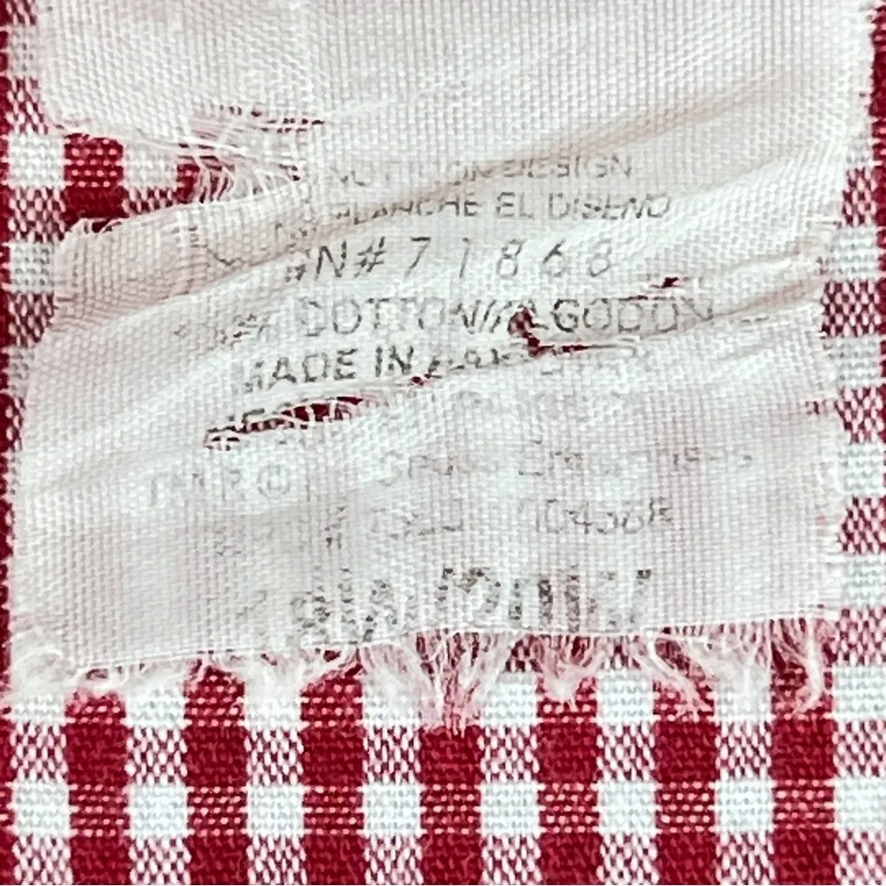 Dr. Seuss “The Cat In The Hat” Woman Size 18W/20W Red & White Check Butt… - Image 6