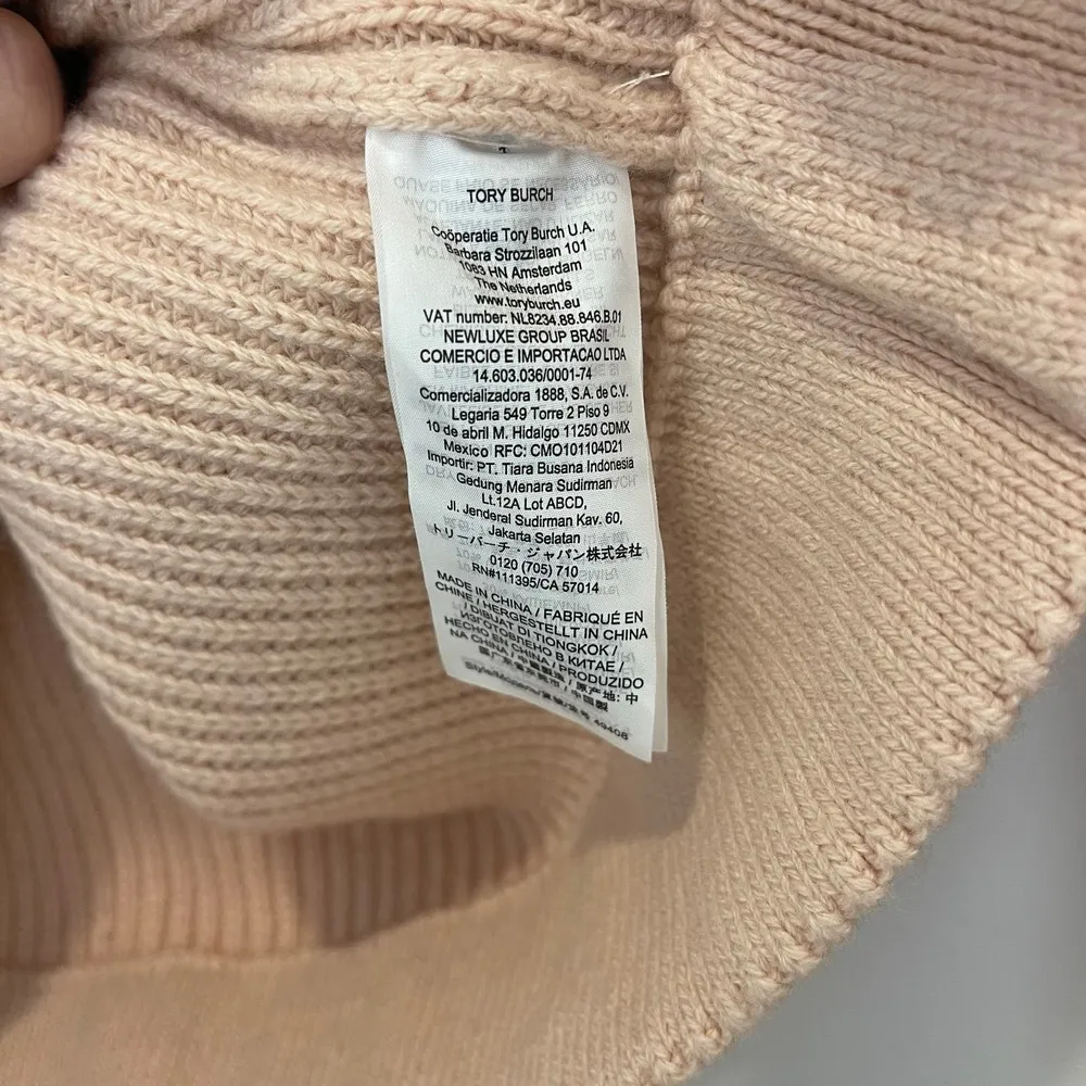 NWT Tory Burch Inez Turtleneck Coastal Pink Sweater Size XS - Image 8