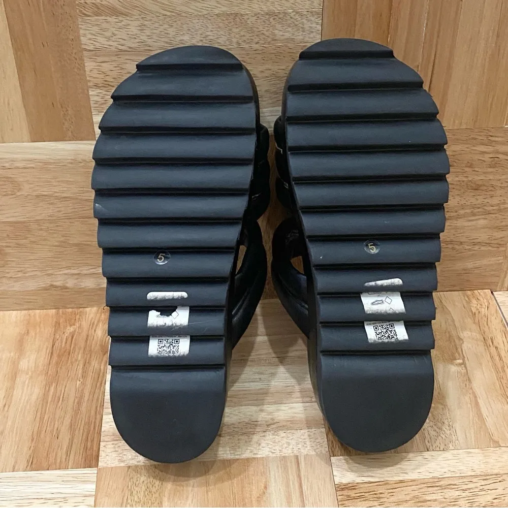 ASOS Thea Padded Platform Mules in Black Size 7 - Image 8