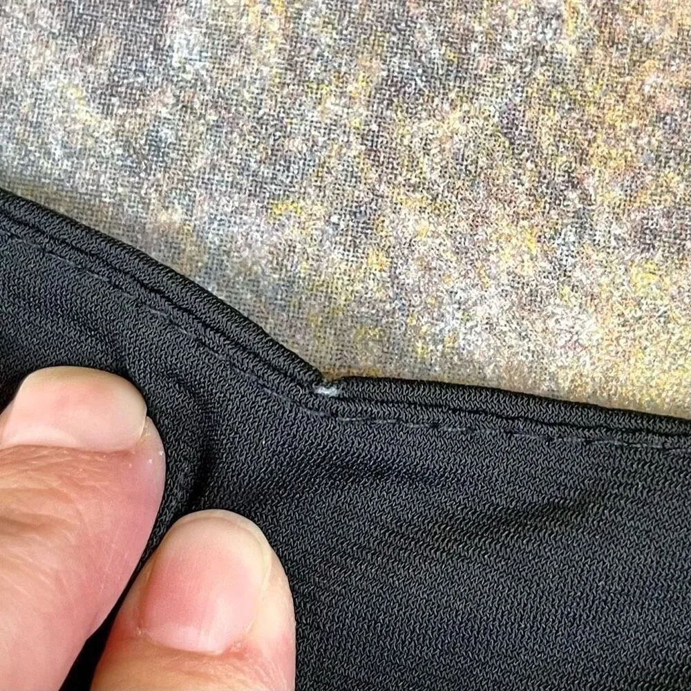 Women’s Floral Crewneck With Buttons Mini Dress Pink Size 3X - Image 9