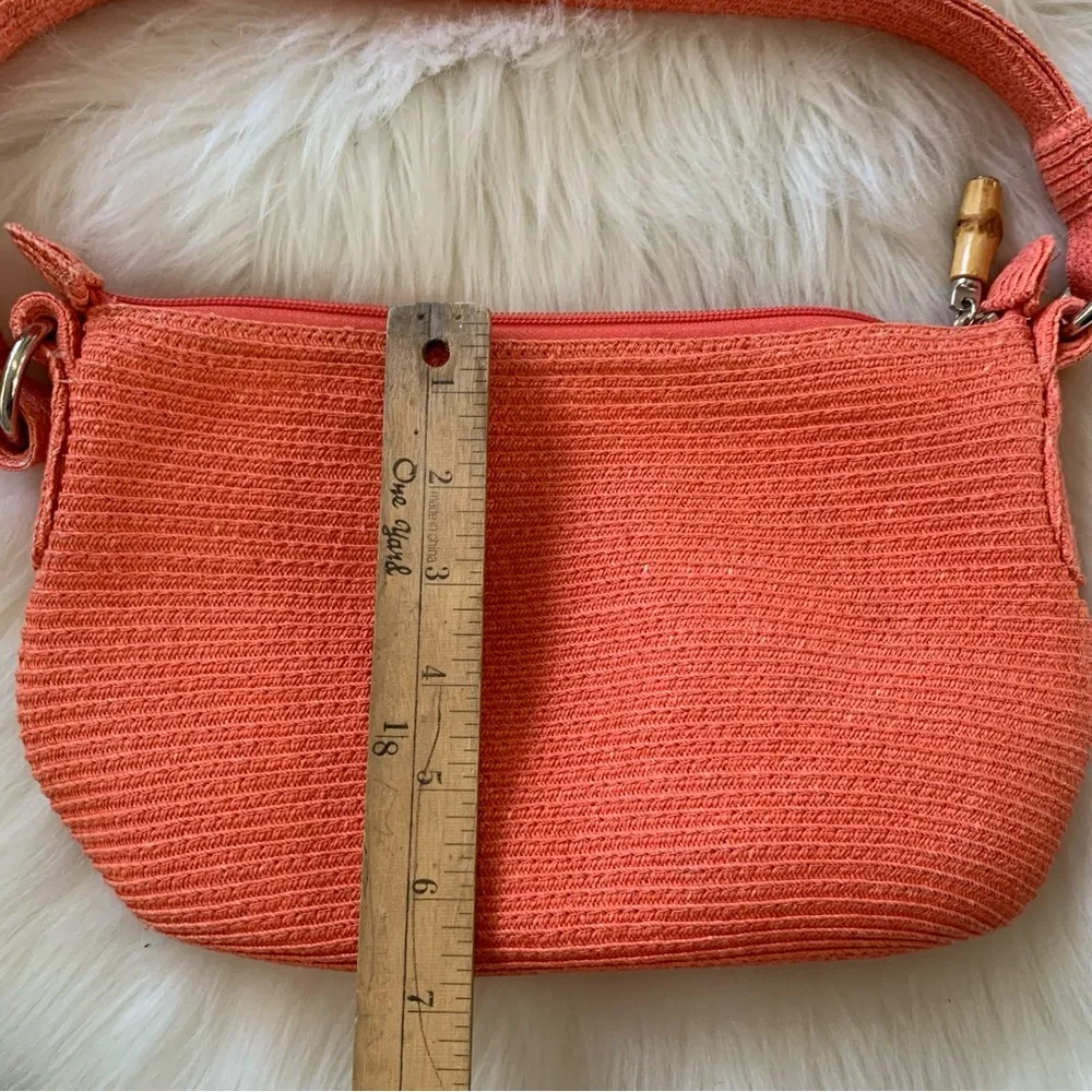 Talbots Woven Coral Small Shoulder Bag - Image 10