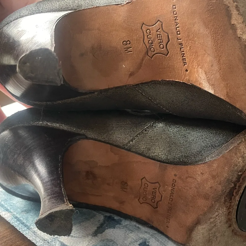 Donald Pliner  Monica metallic pointed toe bootie 8 - Image 8