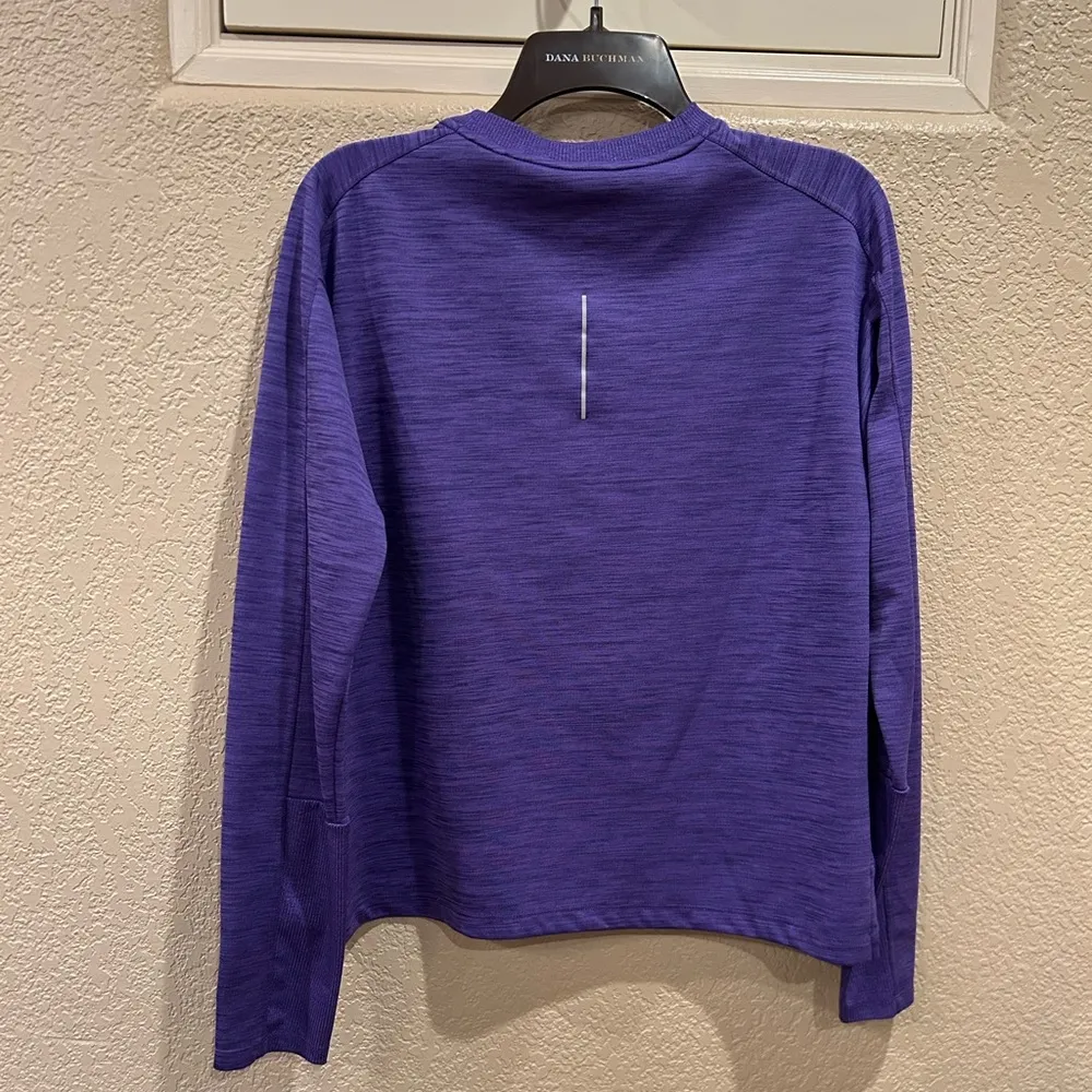 Nike Dri Fit Purple Long Sleeve Top - Image 4