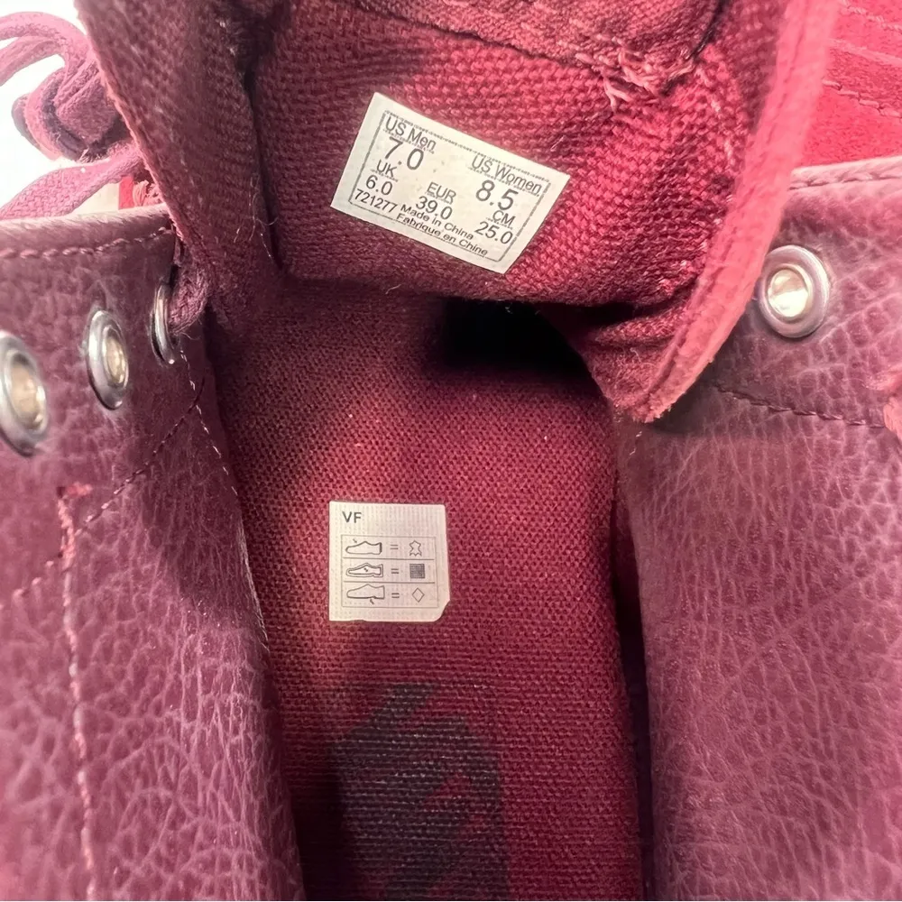 Vans SK8-HI Fringe Burgundy Moccasin Shoe Size 8.5 SKU#24360 - Image 8