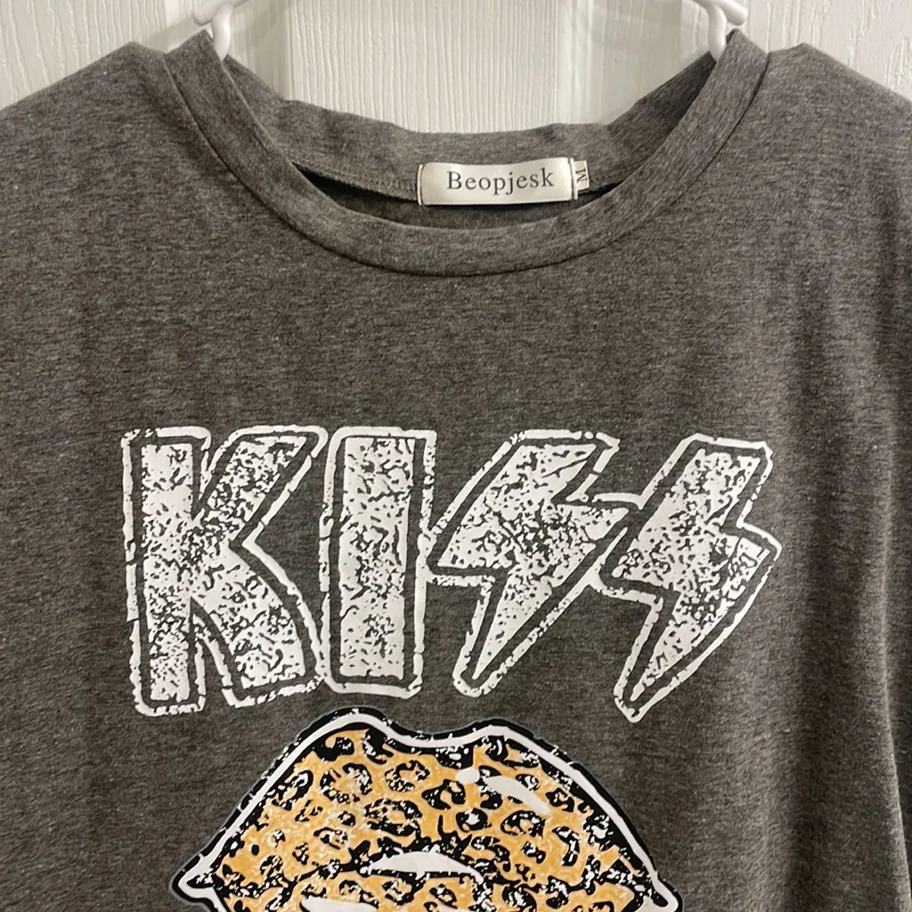 KISS Muscle Tee Gray Size M - Image 3