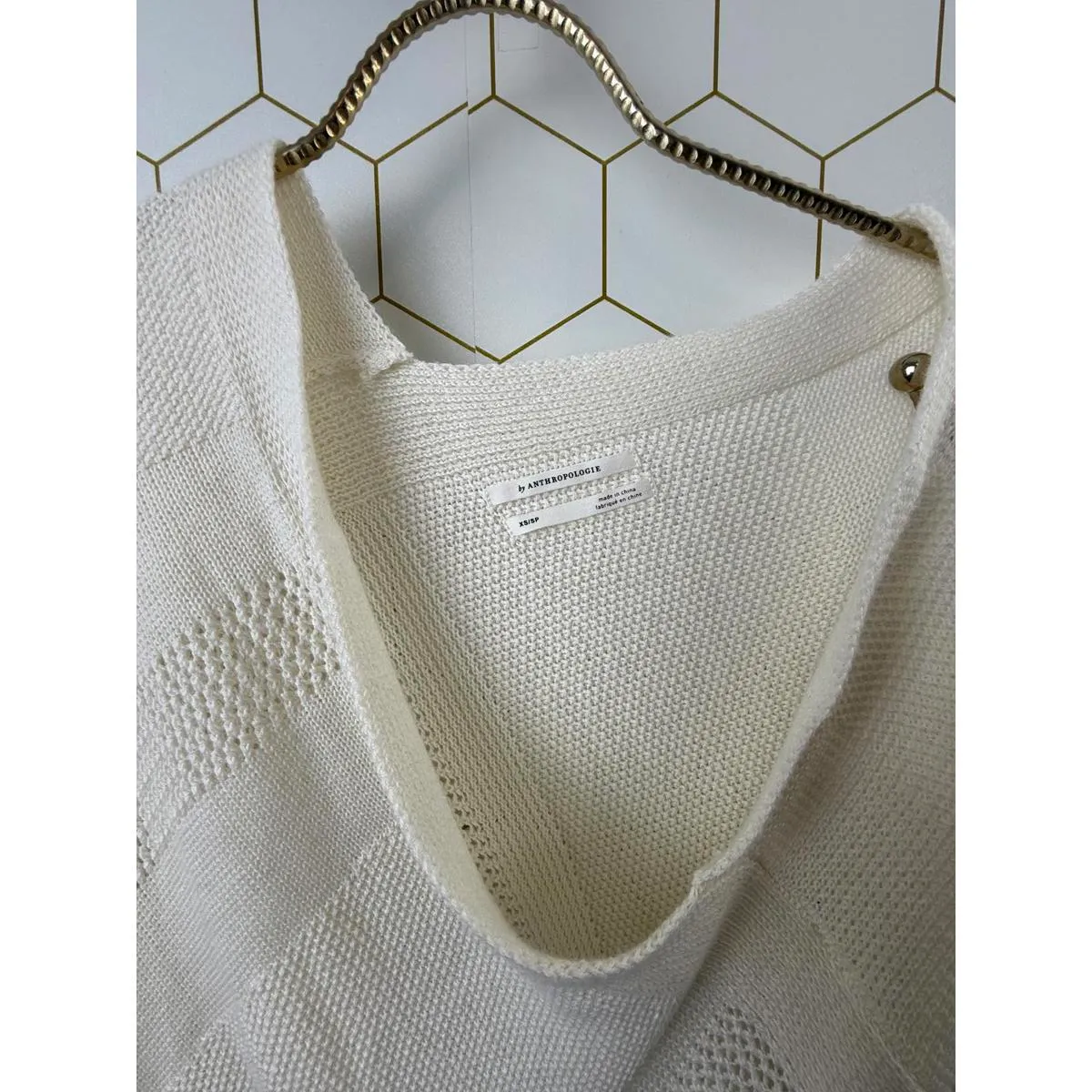 Anthropologie Padma Ivory Asymmetrical Sweater - Size - XS/S - Image 5