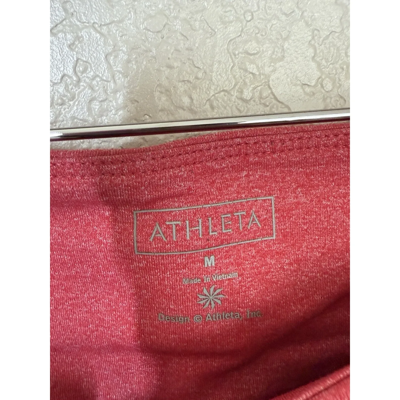 Athleta Flare Leg Yoga Pants Size Medium Gray Red - Image 2