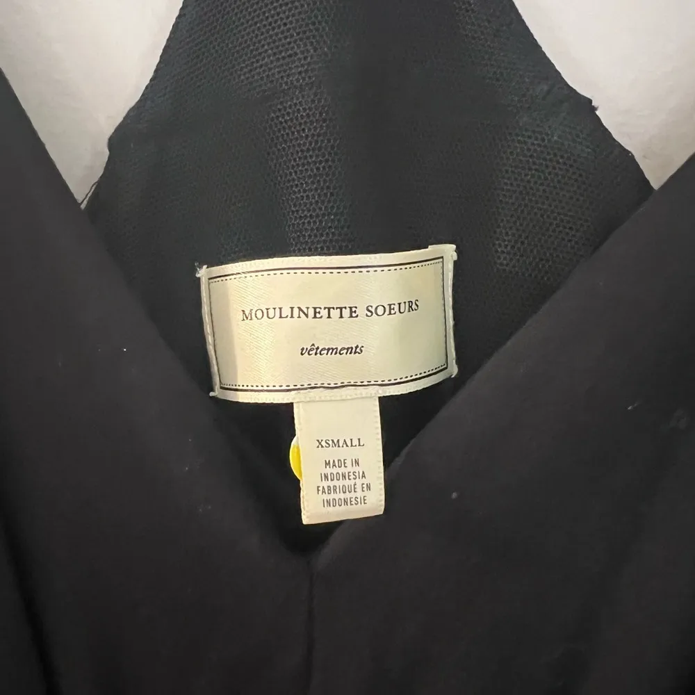 ANTHROPOLOGIE Black Willa Tie-Waist Jumpsuit by Moulinette Soeurs Sz. S - Image 7