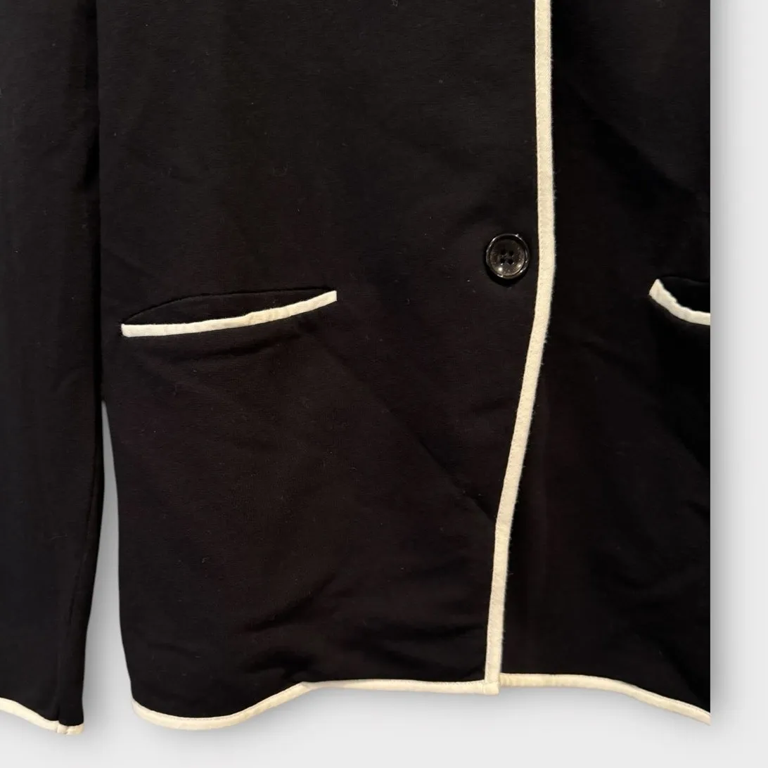 Kule The Syd Jersey Knit Blazer Size Small Blue - Image 8