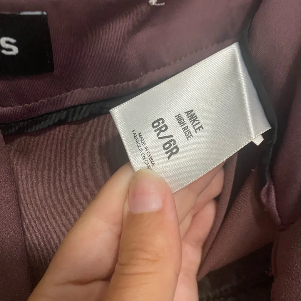 Express Mauve High Rise Ankle Pants Size 6 R - Image 6