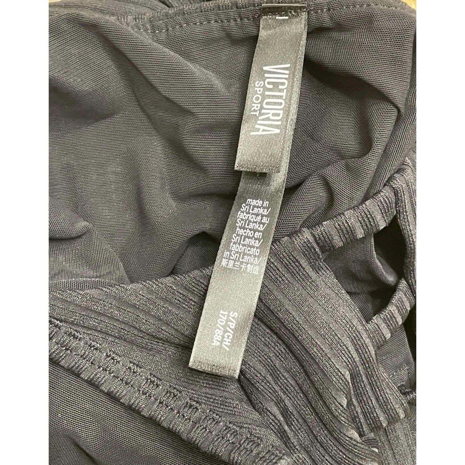 Victoria Sport Dress Women Small Black Strappy Sleeveless Ribbed Stretch Bodycon - Image 6