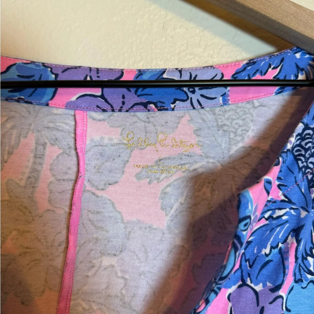 Lilly Pulitzer Upf 50+ Sophiletta Dress in Soleil Pink Palm‎ - Image 3