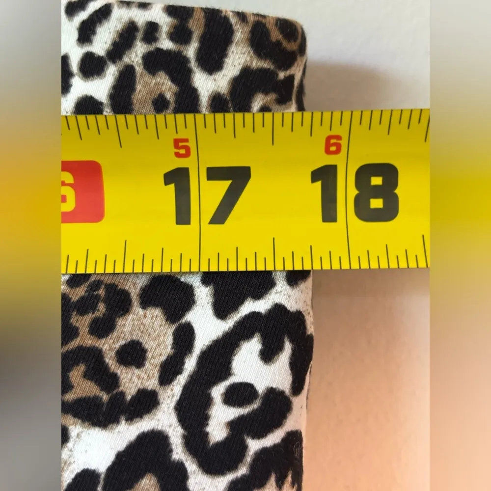 NWT Weekend by Chico's Leopard animal print slimming Leggings Size 3 Large 12/14 - Image 5