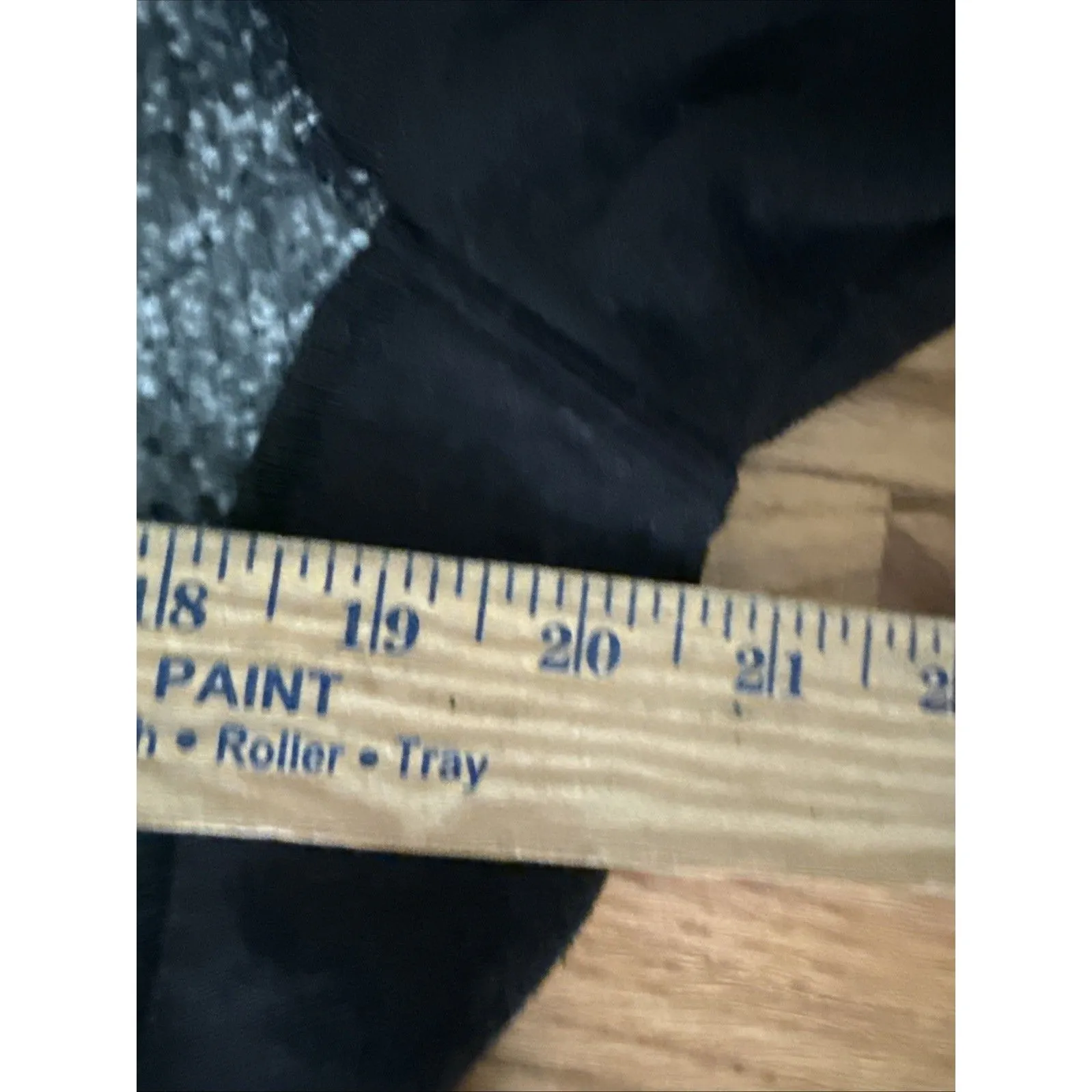 Title Nine Long Sweater Jacket Wool Blend Coat Size Large Gray Black Plaid - Image 7