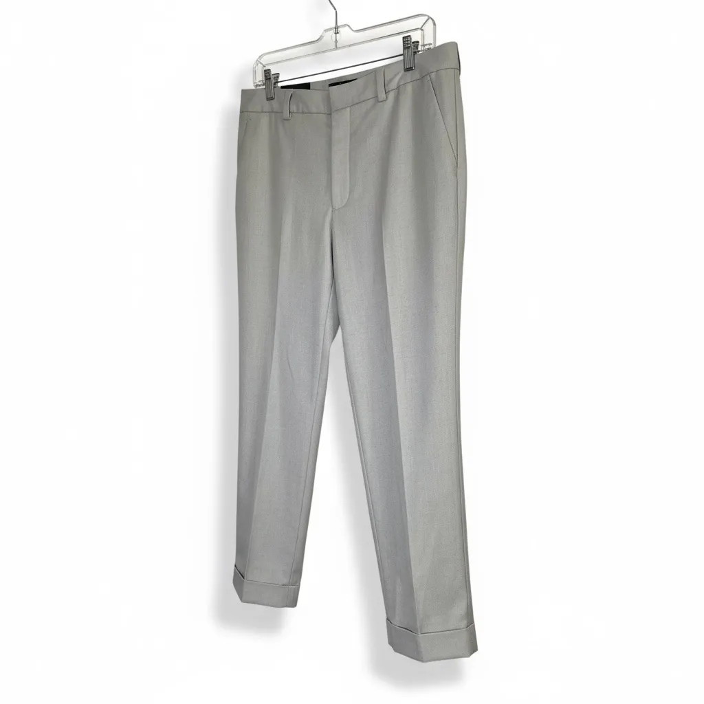 NEW Banana Republic Cuffed Crop Khaki Pants Sz 4 Mid-Rise Classic Career Preppy - Image 10