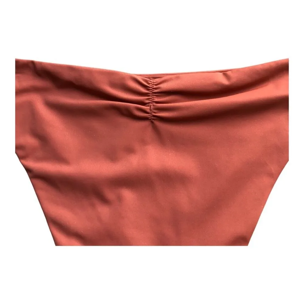 Andie NWT The Symi Sustainable High Leg Cut Low Rise Bikini Bottom Cedar Large - Image 6