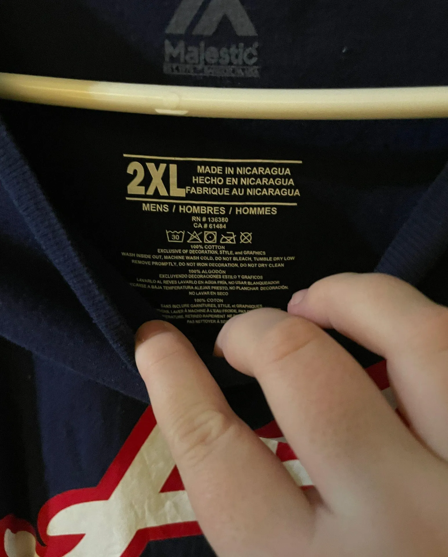 Navy Blue Tshirt Size XXL - Image 3