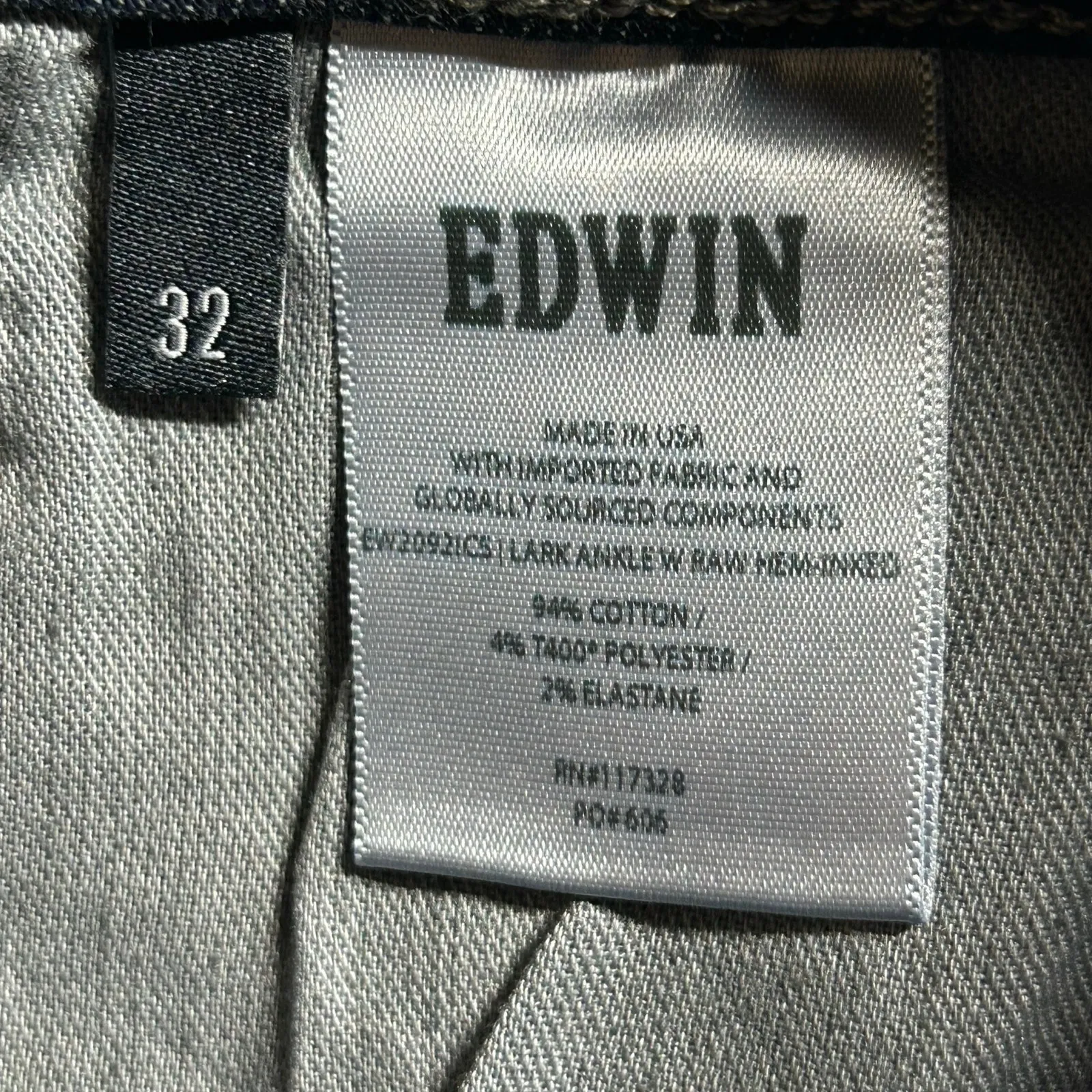 Edwin Women's Lark Ankle Bootcut Leg Raw Hem Denim Jeans Inked Dark Wash 32 New Blue - Image 11