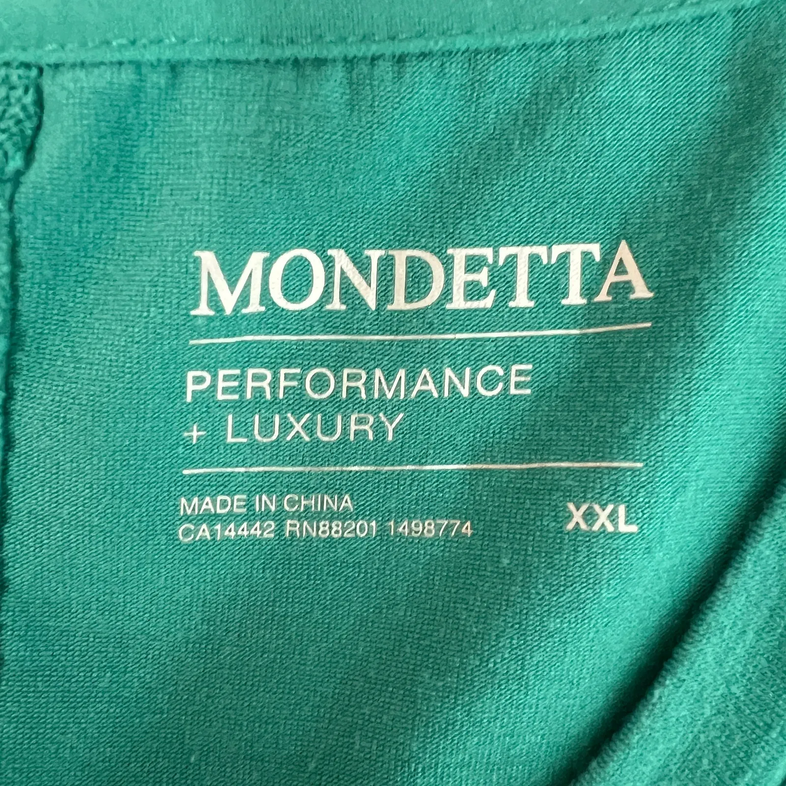 Mondetta V-Neck Short Sleeve Women's Top Size XXL Relaxed Comfort Stretch Casual - Image 2