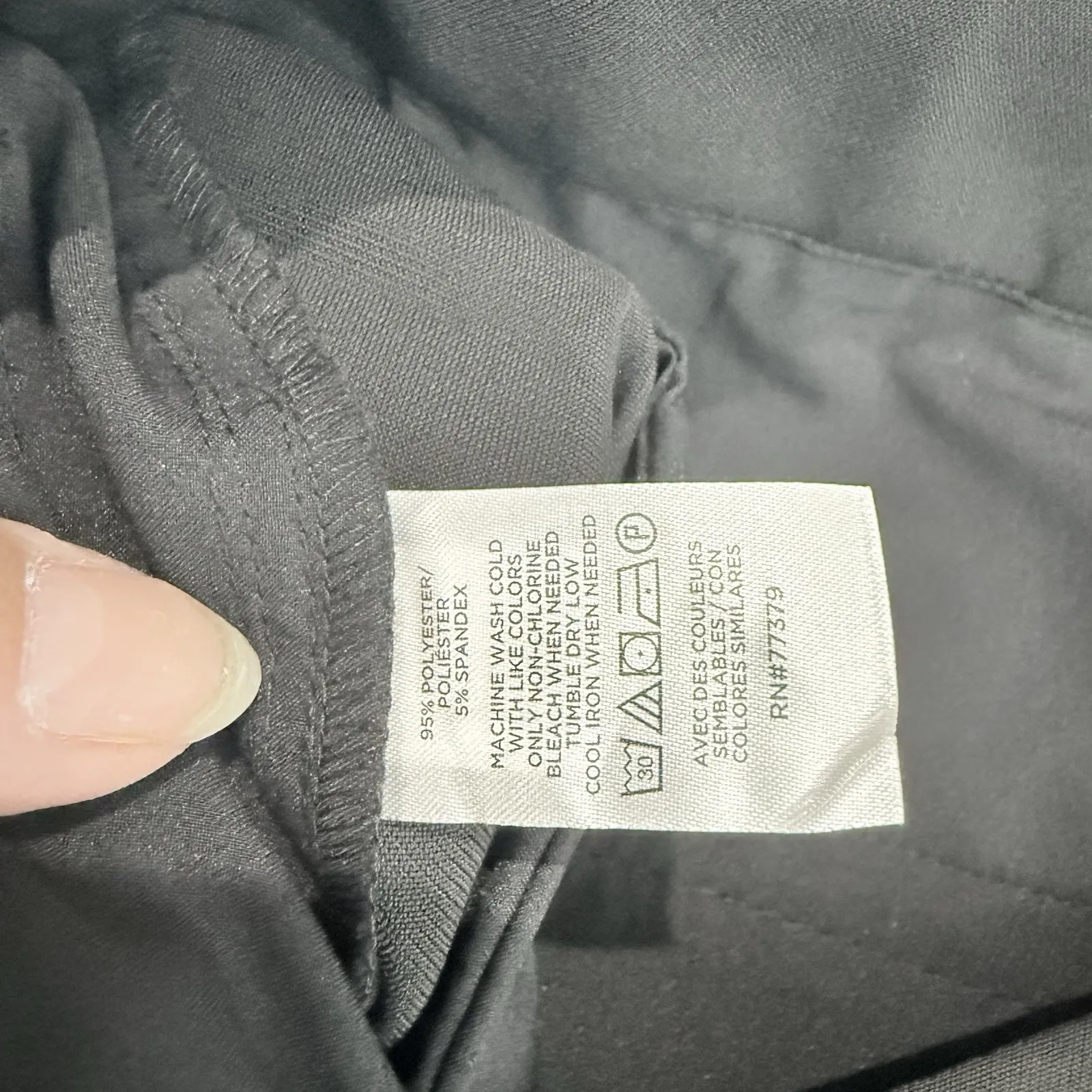 NWOT Ann Taylor The Side Zip Ankle Pant in Fluid Crepe Curvy Fit Size 14 Black‎ - Image 9