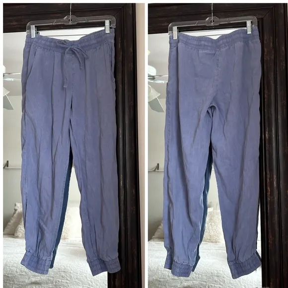 Anthropologie Cloth & Stone Purple Tencel Jogger Pants - Image 2