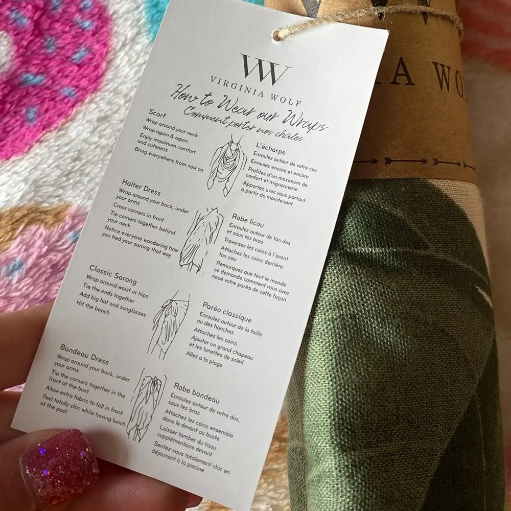 Virginia Wolf Multi Wear Wrap Green - Image 6