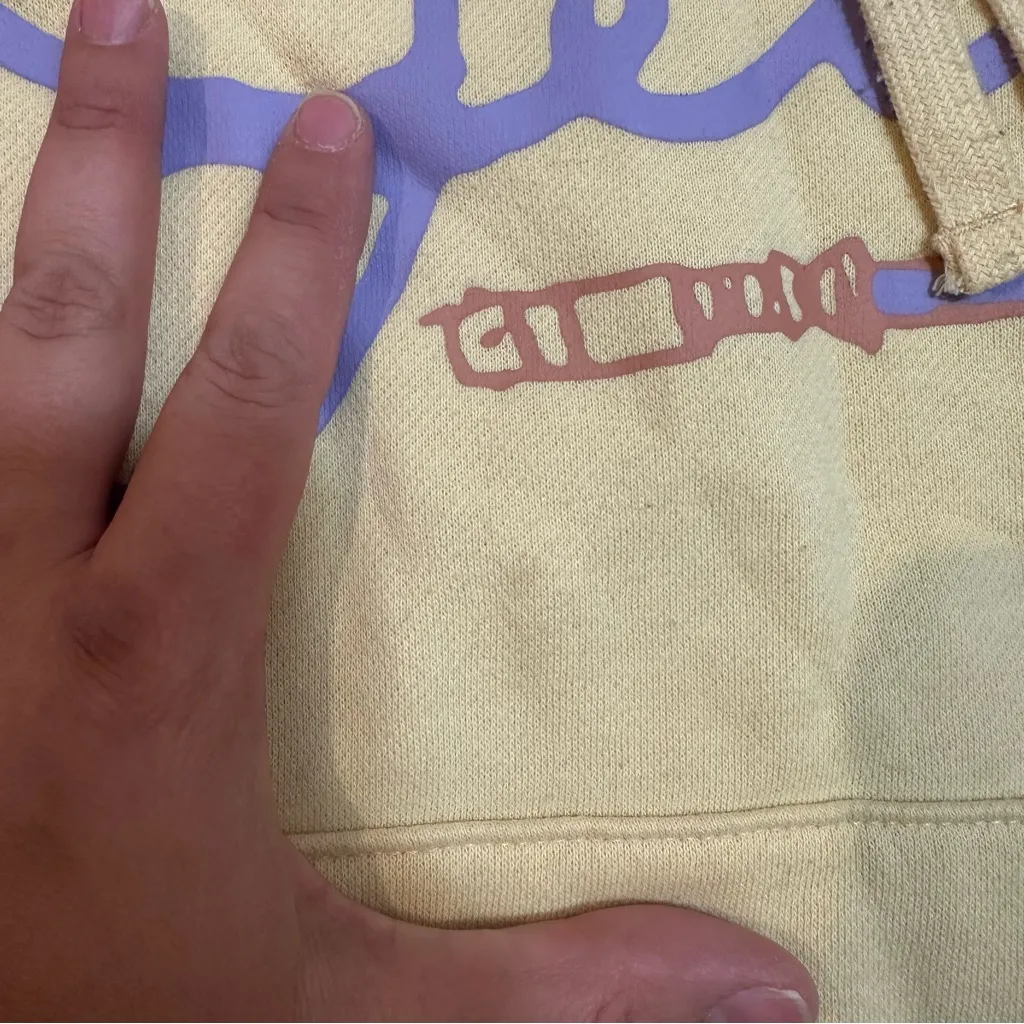 Star Wars Jedi Pullover Sweatshirt Hoodie in Yellow Fleece - Image 4