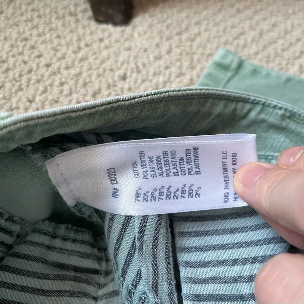 Tommy Girl by Tommy Hilfiger Mint Green Low Rise Skinny Cargo Jeans 27 - Image 7